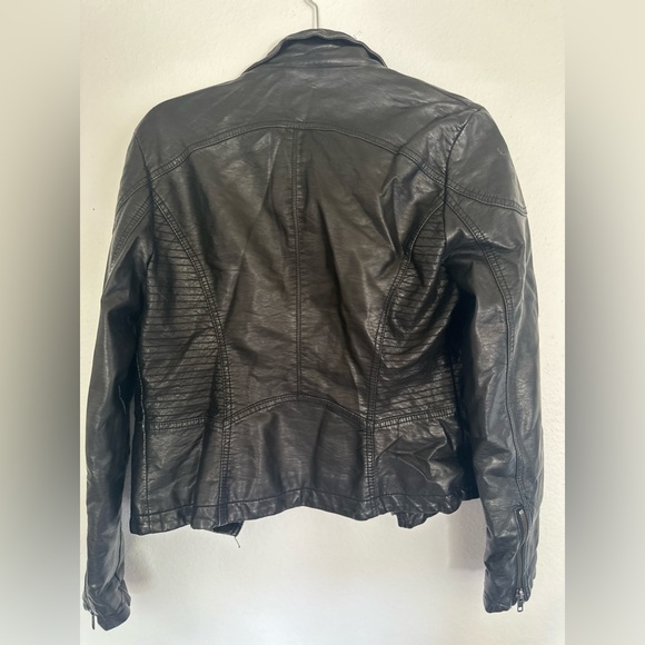 Black Free People leather jacket - Picture 4 of 6